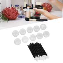 Kit di applicatori per labbra 50 pezzi + 10 barattoli vuoti, in plastica