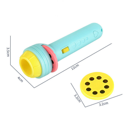 Linterna proyector azul con pila LR44 de 100 mAh, 8 patrones 2