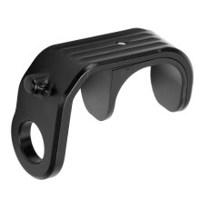 Gancio per bicicletta con fibbia a forma di E in lega di alluminio per Brompton supporto nero leggero