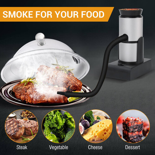 Fumoir et infuseur d'aliments portable 12,3  9  5,6 cm 2