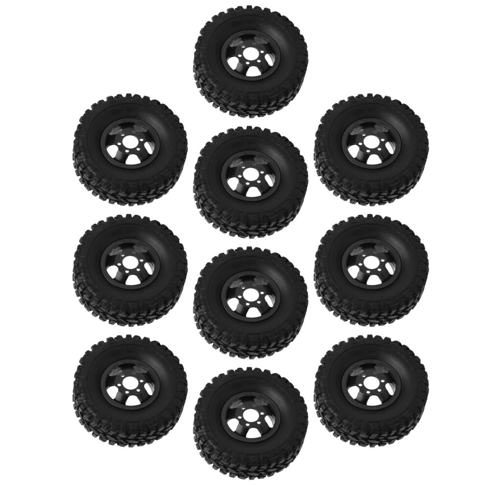 6Wd Rubber Tires Aluminum Alloy Wheel Hub For Wpl B24 B36 1/16 Rc Car Upgrade Partblack 4121321644561