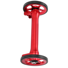 Barra de extensión telescópica roja para bicicleta plegable de 3sixty