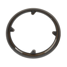 Cache-plateau de vélo noir - Protecteur de plateau en plastique durable avec 4 trous