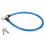 Câble antivol pour vélo en acier durable, portable, facile à utiliser, polyvalent, bleu. 2