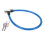 Câble antivol pour vélo en acier durable, portable, facile à utiliser, polyvalent, bleu. 3