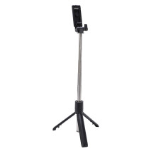 Selfie stick rotante a 5-sezioni 67 cm 70 mAh nero