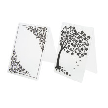 2 pezzi di cartelle per embossing, in plastica, 14,8 x 10,5 cm, trasparenti