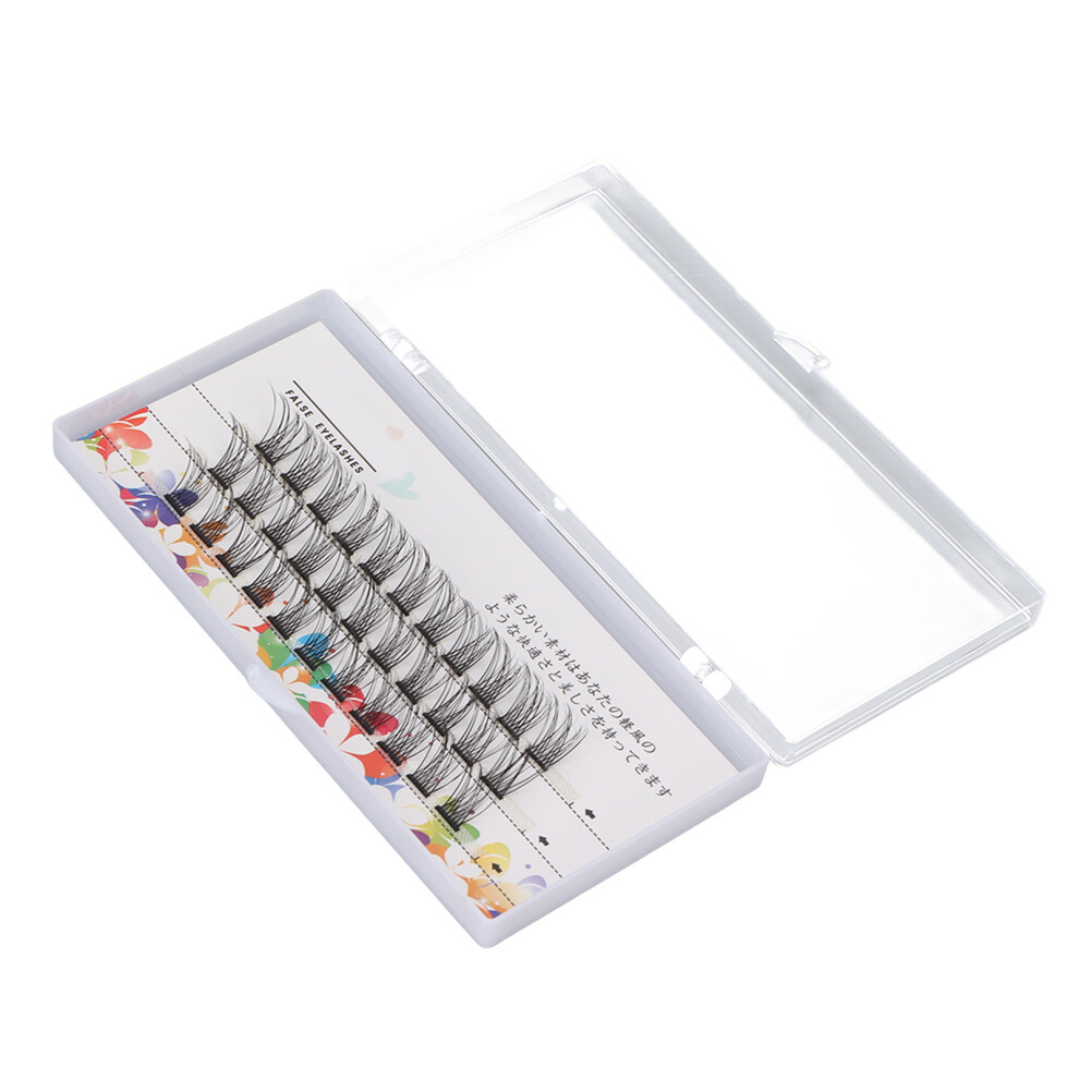 14mm False Individual Eyelashes Curly Fluffy 3D Fake Eyelashes for Eyelashes ExtensionNatural