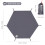 Lona 210D para camping S/M/L/XL gris impermeable PU2000mm 1