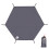 Lona 210D para camping S/M/L/XL gris impermeable PU2000mm 3