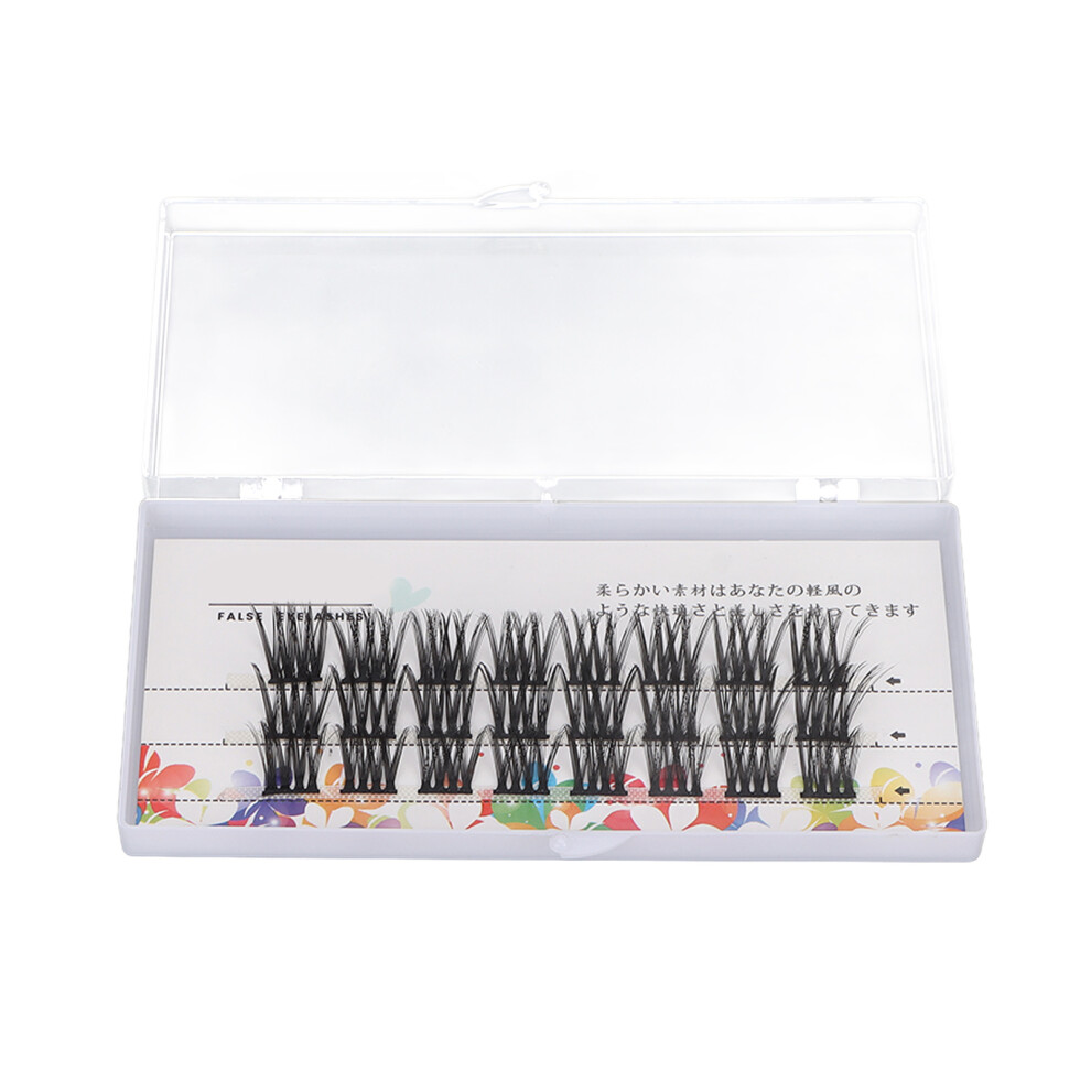 14mm False Individual Eyelashes Curly Fluffy 3D Fake Eyelashes for Eyelashes ExtensionThick