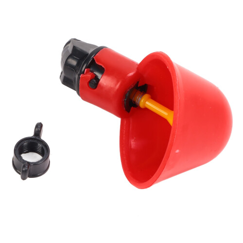 20 pezzi di abbeveratoi per polli - plastica atossica rossa 2
