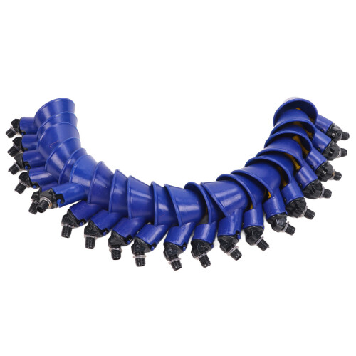 20 pezzi di coppe d'acqua automatiche per polli in plastica, blu 1