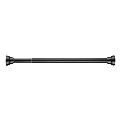 H45037-1 Asta a molla per tende 33-50cm, 25mm, Nero 1