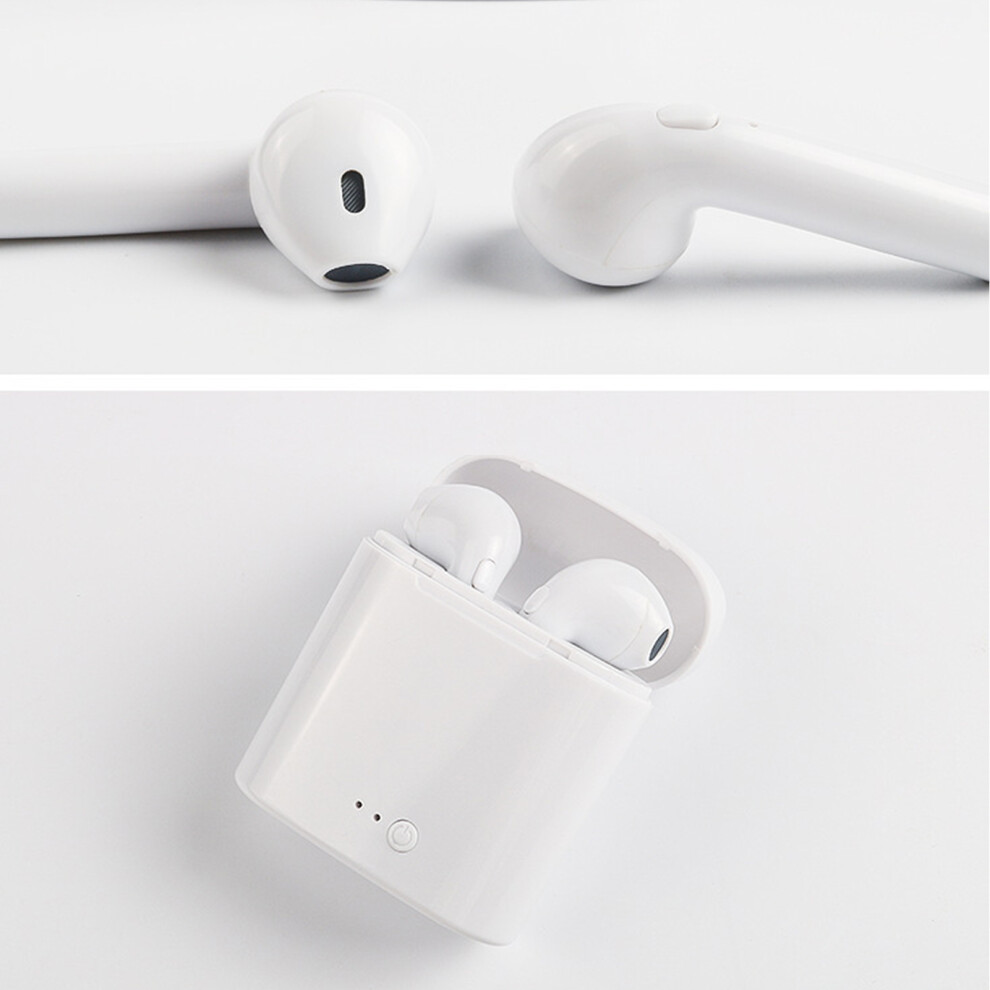 I7s Wireless Bluetooth Earbuds Stereo Stable Bluetooth 5.0 Earbuds With Charging Case For Sports White 6951321650396