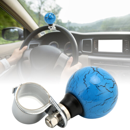 Power Ball Spinner Blu per Volante, Anello da 3 cm