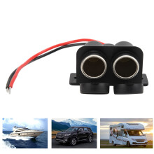 Presa accendisigari a due fori 12 V 120 W 20 cm