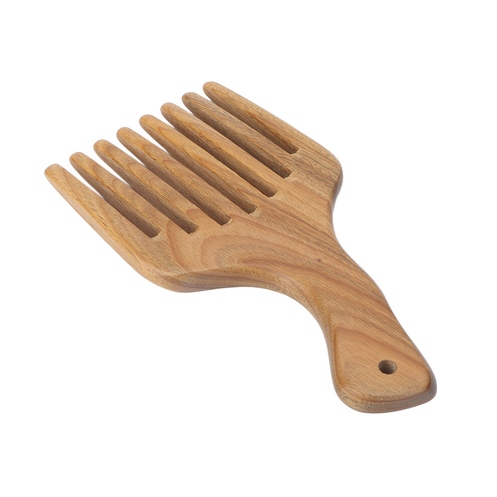 Unisex Wooden Comb Sandalwood Prevent Static Scalp Massage Coarse Teeth Hair Beard Comb For Barber Salon