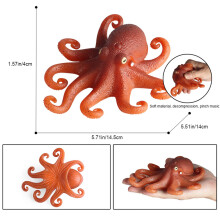 Modello realistico di polpo giocattolo antistress in gomma TPR creatura marina regalo per bambini