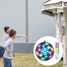 Kinders Faltbares Dartboard-Set mit 16 Klebebällen – Spaß für drinnen und draußen