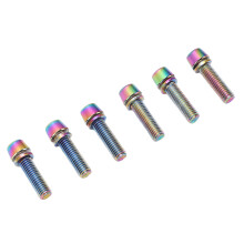Bügelschrauben für Wasserflaschenhalter aus Stahl M5x23mm in bunten Farben zur Befestigung am Lenker