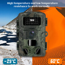 Trail Camera 20MP 1080P HD Video with Night Vision Motion Activated IP66 Waterproof for Wildlife Monitoring Property Security