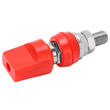 J.50019 100A 4.0mm Bloque de bornes de latón M8 Rojo