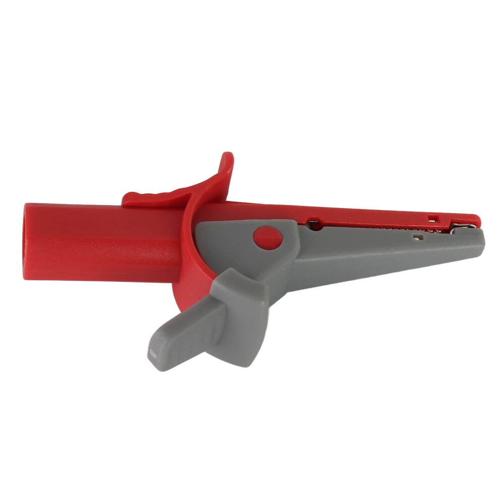 Insulated Test Clamp Safe 20Mm Opening Current Test Clip With 4Mm Banana Socket For Car Trucks Electrical Projectsred 8411321656333