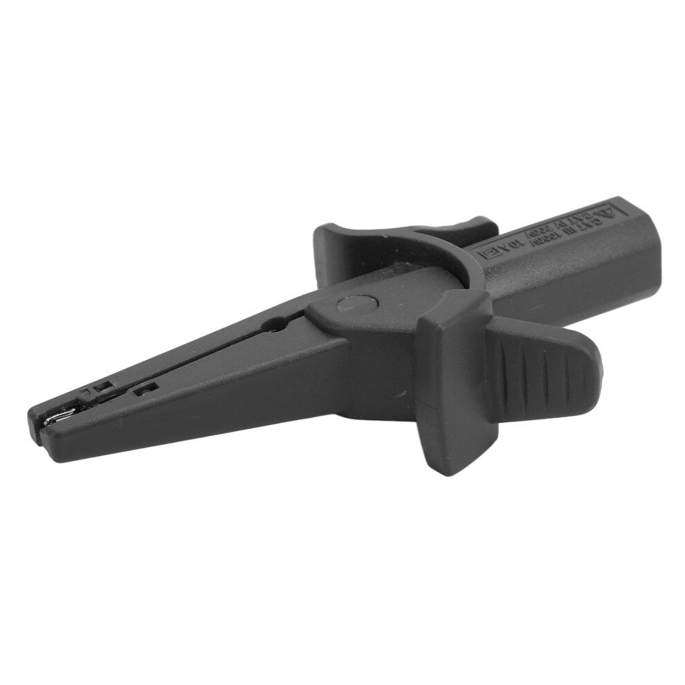 Insulated Test Clamp Safe 20Mm Opening Current Test Clip With 4Mm Banana Socket For Car Trucks Electrical Projectsblack 7891321656303