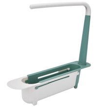 Ripiano telescopico per lavello verde 32-45cm 2KG