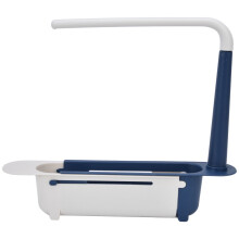 Scaffale telescopico per lavello 32-45cm Blu 2 kg