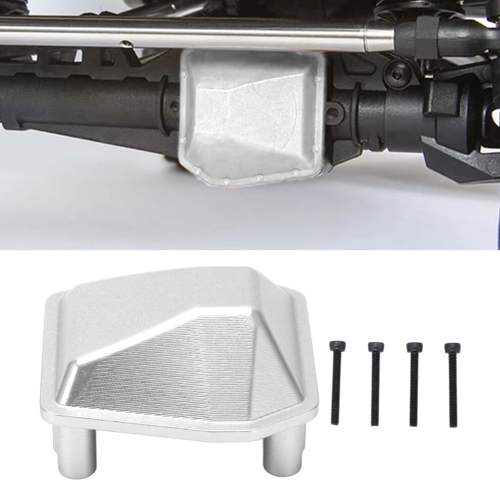 Axle Diff Cover Aluminum Alloy Differential Cover For Axial Scx6 Axi05000 1/6 Rc Crawler Carsilver 8421321657988