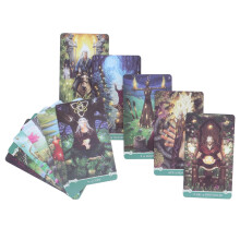 Baraja de tarot en inglés de 78 cartas hechas de papel recubierto