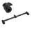 Supporto Rod Pod in alluminio, 25 cm, 2 teste, Nero 11