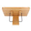 Soporte para libros de bambú ajustable a 5 ángulos color madera 11