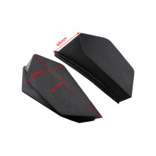 Kit di winglets da 2 pezzi, 101 x 45 x 68 mm, 55 g, nero