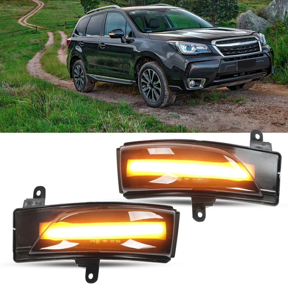 Led Rearview Mirror Dynamic Turn Signal Lights 84401Aj010 Replacement For Subaru Forester 2013Â2018 4011321661593
