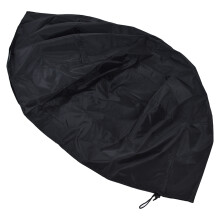 Copertura rotonda per braciere 122x46 cm / 48,0x18,1 in nera