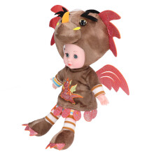 Niedlicher weicher Plüsch-Babydinosaurier für Mädchen 40 cm Kaffeebraun