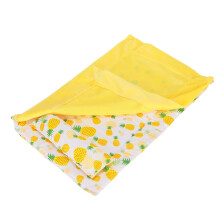 Lit pour reptile Doux et chaud Sac de couchage pour dragon barbu avec oreiller Jaune ananas