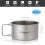 Cuenco de titanio con asas plegables S 450ml/550ml 3