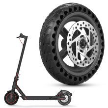 Ruota posteriore per scooter elettrico 8,5 pollici pneumatico solido mozzo con freno a disco per Xiaomi M365