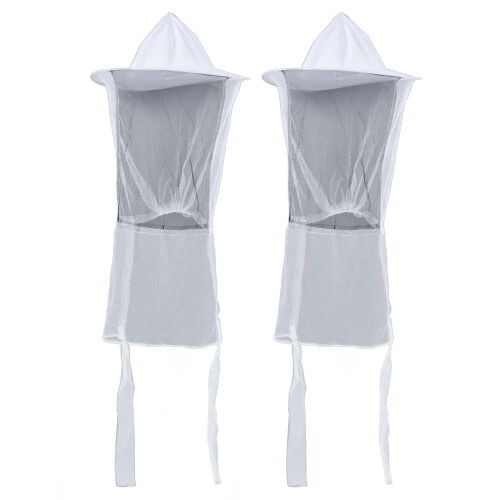 2 piezas de sombrero protector para apicultor con malla transpirable 1