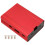 Carcasa de aluminio roja con enfriamiento para Raspberry Pi 3/3B+/2B 2