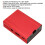 Carcasa de aluminio roja con enfriamiento para Raspberry Pi 3/3B+/2B 3