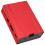 Carcasa de aluminio roja con enfriamiento para Raspberry Pi 3/3B+/2B 6