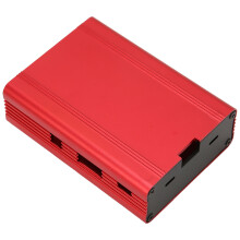 Carcasa de aluminio roja con enfriamiento para Raspberry Pi 3/3B+/2B