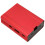 Carcasa de aluminio roja con enfriamiento para Raspberry Pi 3/3B+/2B 1
