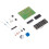 Kit de reloj digital de 4 dígitos, ABS, PCB de 52x42mm 1