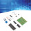 Kit de reloj digital de 4 dígitos, ABS, PCB de 52x42mm 16